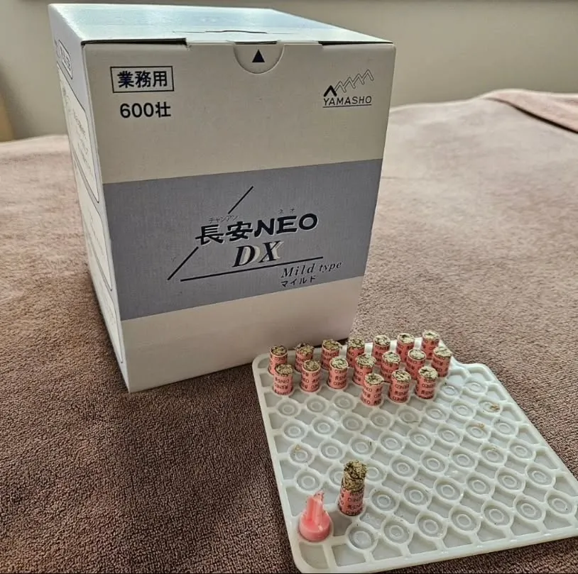 お灸で腰痛治療　