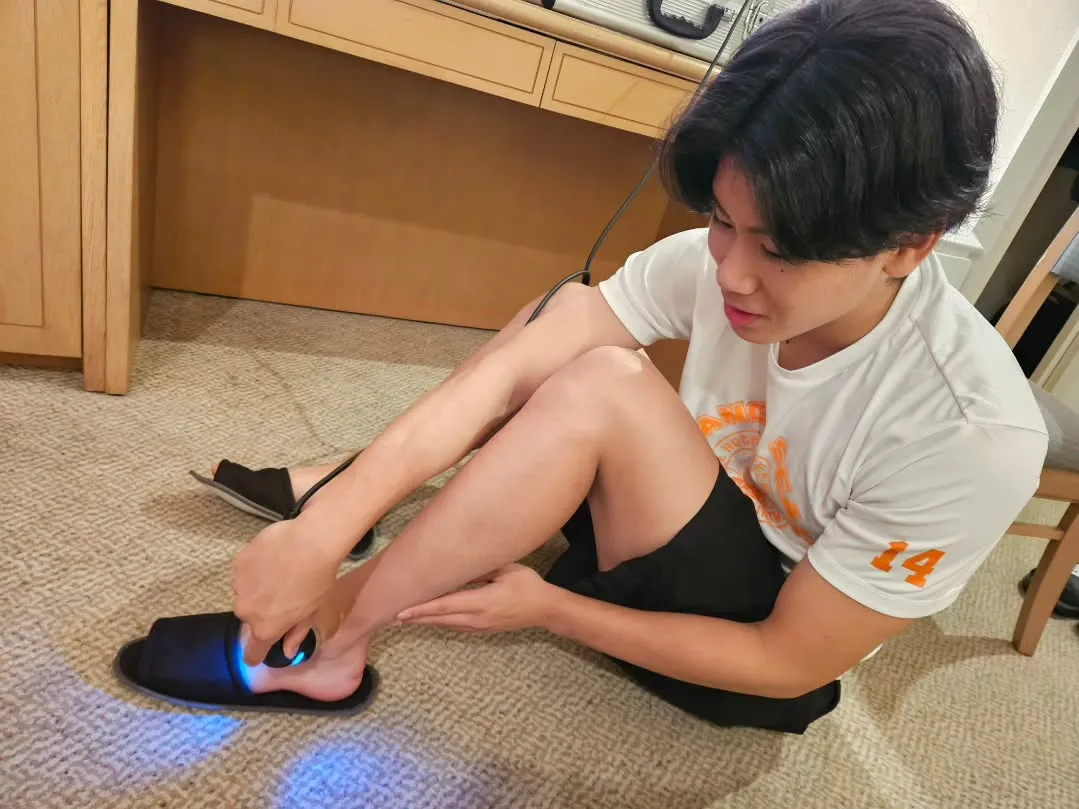 合宿で使用する治療器たち