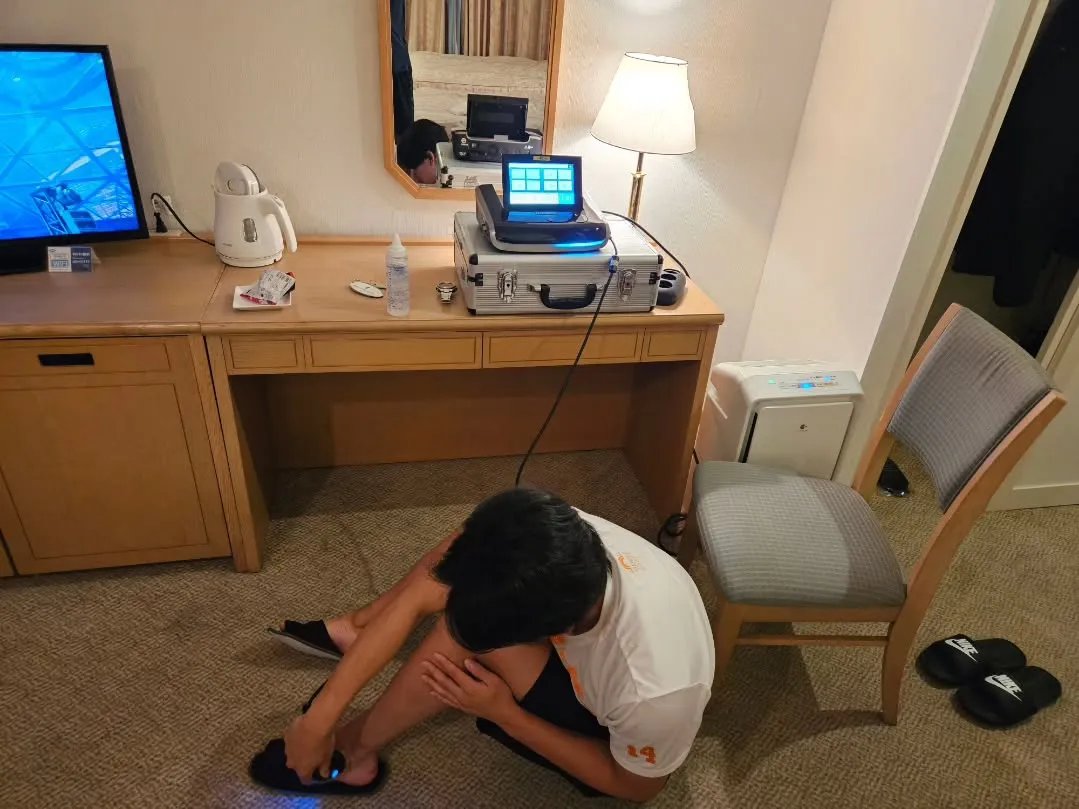 合宿で使用する治療器たち