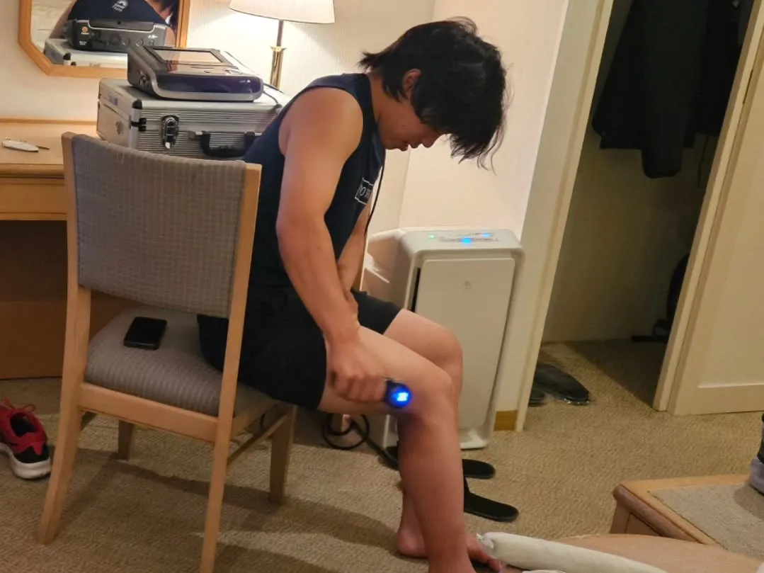 合宿で使用する治療器たち