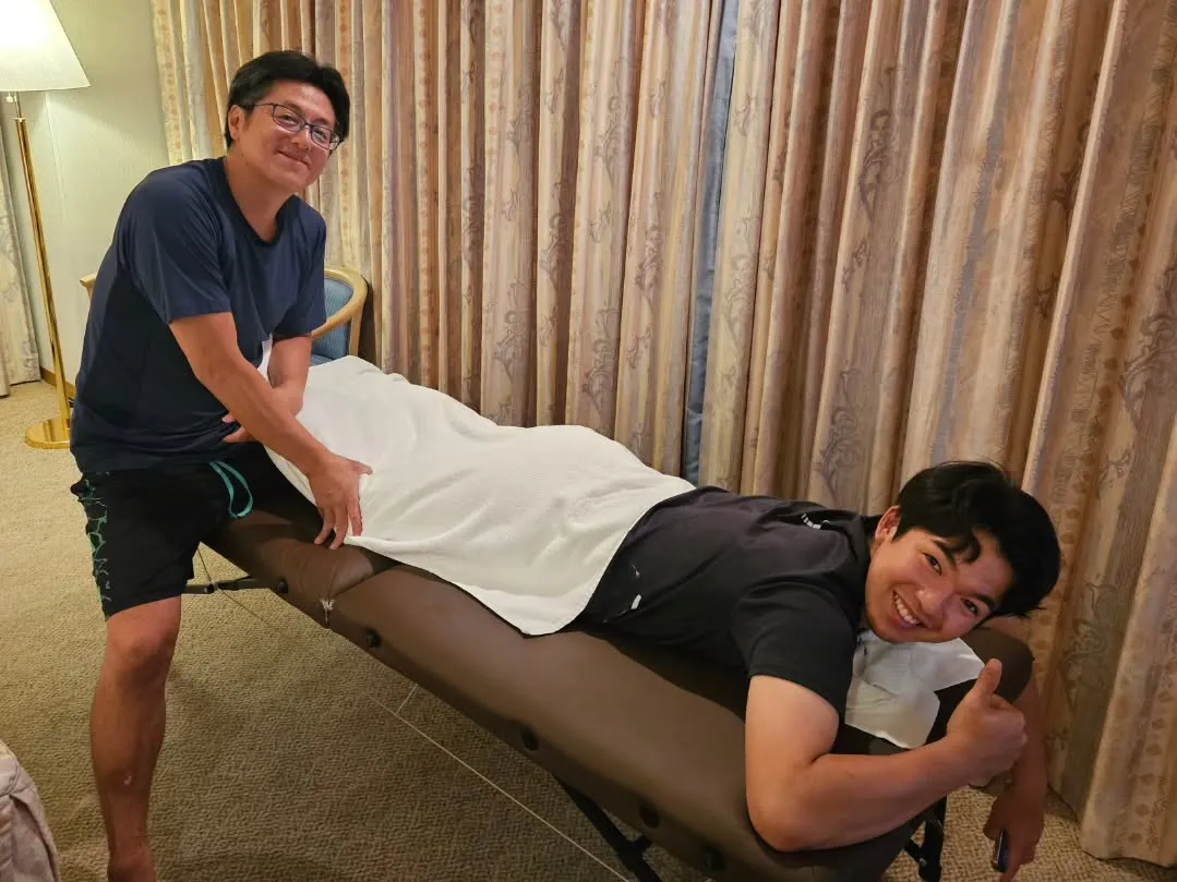 合宿で使用する治療器たち